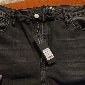 Fashion Nova Men's Dark Gray Skinny Jeans